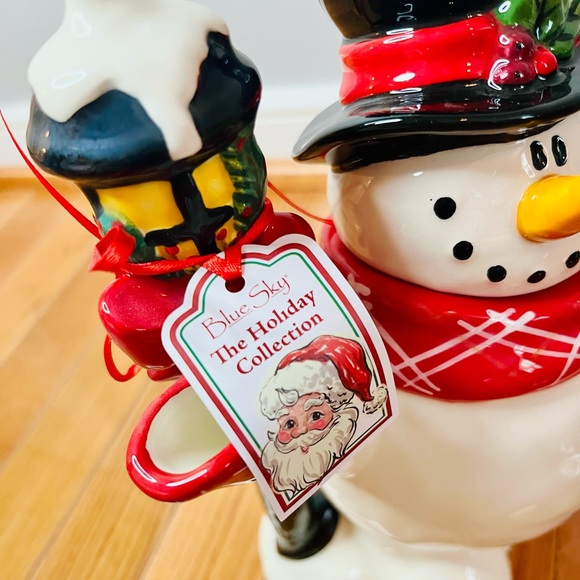 New Blue Sky Snowman Teapot - Picture 8 of 10